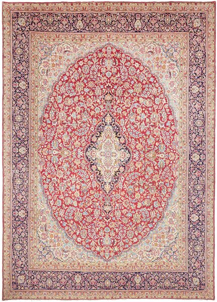 Tappeto Ardakan Persia Medaglione Rosso Blu 273x387 Cm