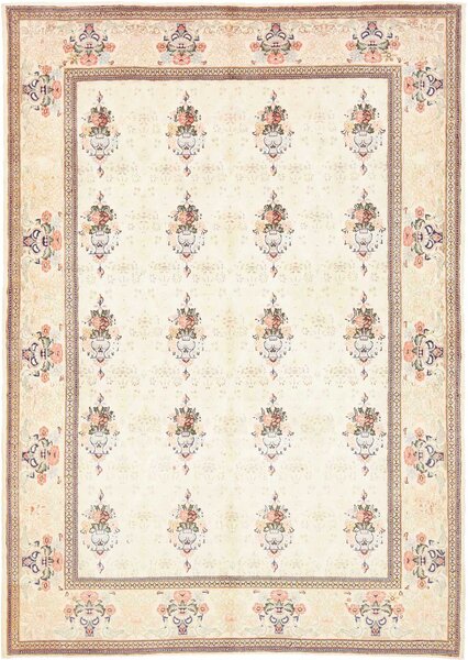 Tappeto Kashan Fine Persia Astratto Crema Rosa 150x210 Cm