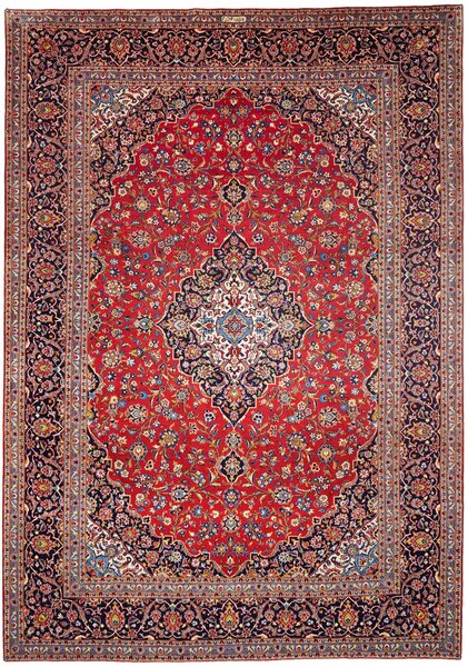 Tappeto Ardakan Persia Medaglione Rosso Blu 300x425 Cm