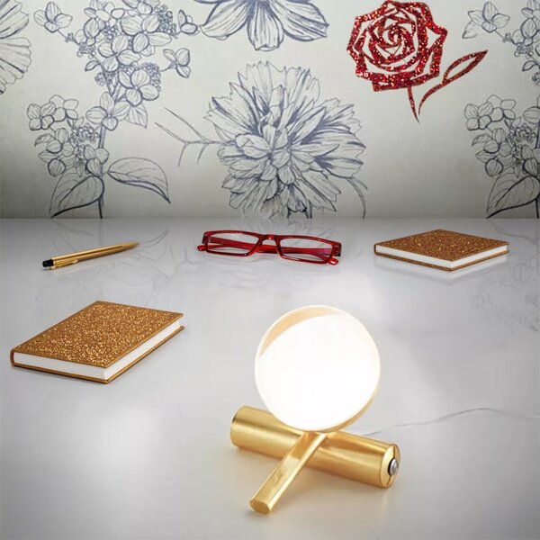 Abat-jour linea light sinfonia ca148fhgwdi 3000k led 645lm dimmerabile oro spazzolato - Linea Light Group