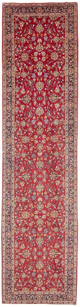 Tappeto Ardakan Persia Floreale Rosso Blu 103x416 Cm