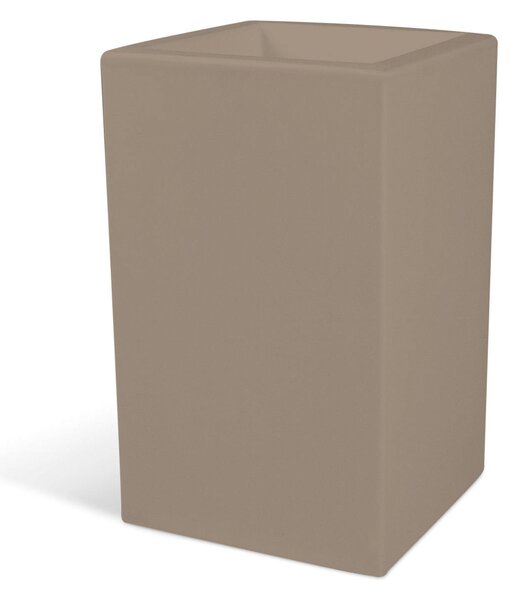 Fioriera, porta vaso h50 OASI Dimensione 30x30x h 50 cm per uso interno esterno peso 2 kg colore Tortora