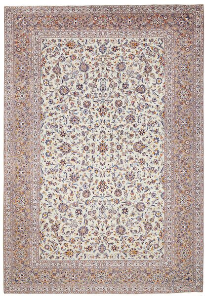 Tappeto Kashan Persia Floreale Avorio Blu 296x426 Cm