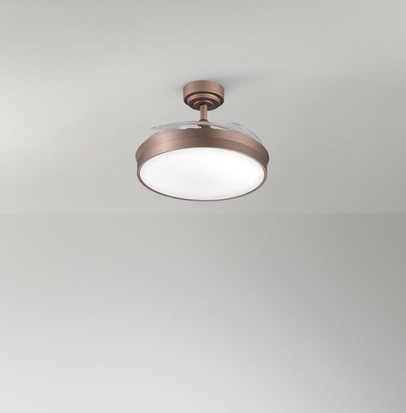 Ventilatore soffitto perenz open+ 7165 mm ct led pale scomparsa metallo acrilico - Perenz