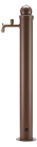 Fontana da Giardino con Rubinetto Stile Romantico Dimensioni 16x30xh107 cm - peso 5,5kg con tubo rubinetto, Garantita contro la ruggine Colore Ruggine
