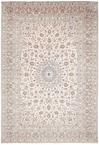 Tappeto Kashan Persia Medaglione Crema Blu 243x356 Cm