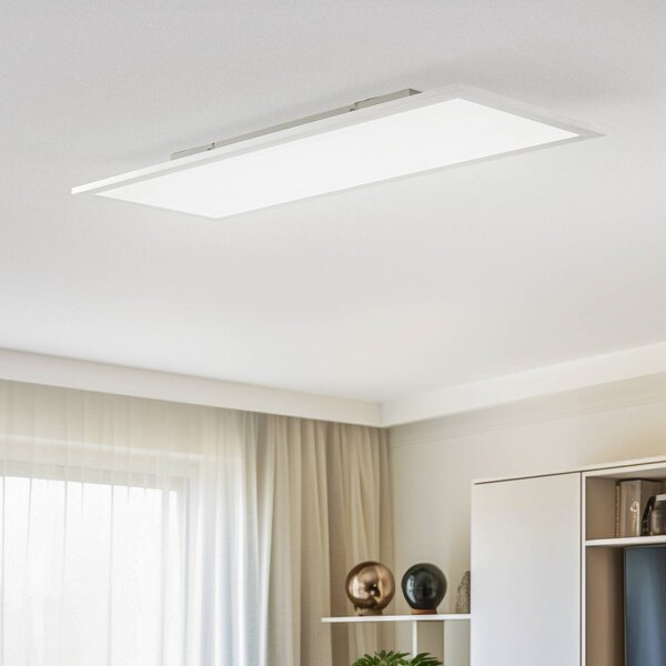 Pannello LED Livel Lindby, dimmerabile, Alluminio / Grigio / Zincato, Cucina, Alluminio, Moderno, Plafoniera LED