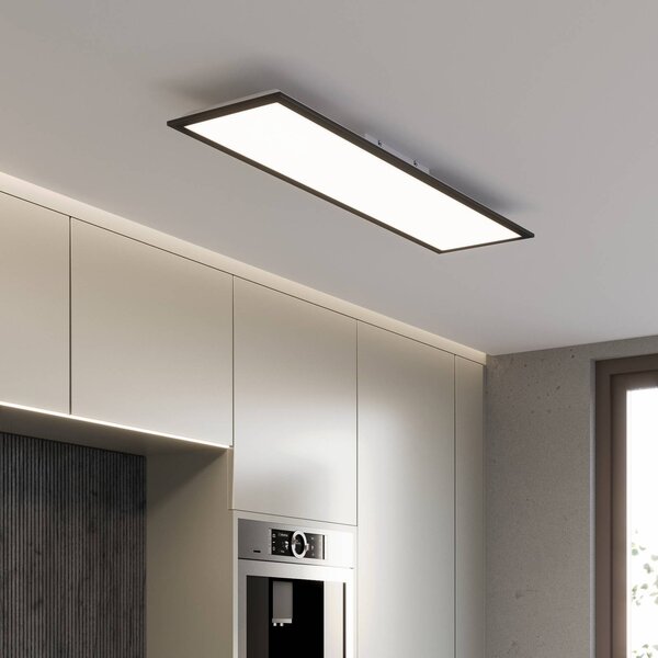 Briloner Pannello LED Piatto CCT, dimmerabile, Nero, Soggiorno / Sala da pranzo, Metallo, Moderno, Plafoniera LED