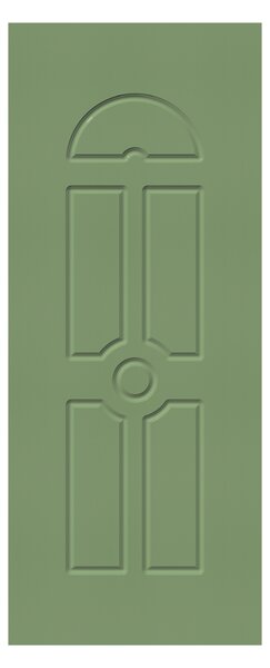 Pannello per porta d'ingresso P087 pellicolato pvc verde L 92 x H 210.5 cm, Sp 6 mm apertura reversibile