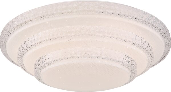 Globo Lighting plafoniera in metallo bianco, LED