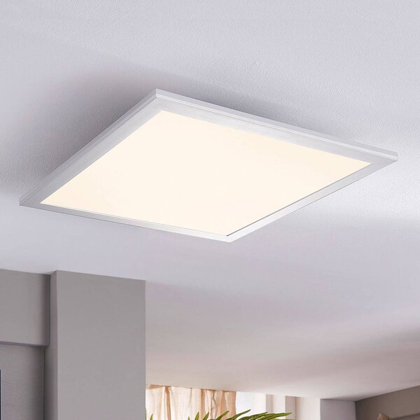 Pannello LED Livel Lindby, Alluminio / Grigio / Zincato, Cucina, Plastica, Moderno, Plafoniera LED