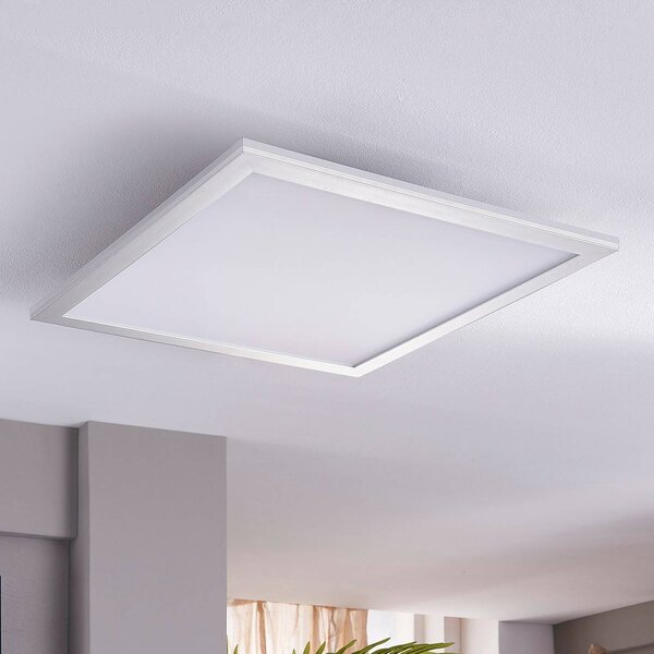Pannello LED Livel Lindby, Alluminio / Grigio / Zincato, Cucina, Plastica, Moderno, Plafoniera LED