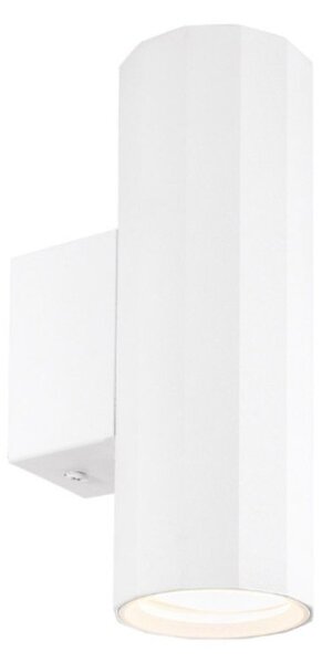 Applique moderno gea led gap530 gu10 led biemissione alluminio bianco - Gea Led
