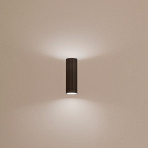 Applique moderno gea led gap531 gu10 led biemissione alluminio nero - Gea Led