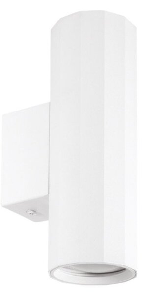 Applique moderno gea led gap530 gu10 led biemissione alluminio bianco - Gea Led