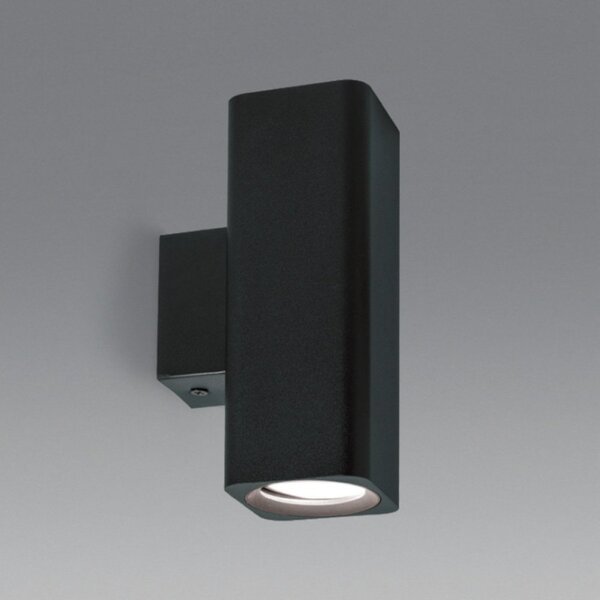 Applique moderna gea led gap541 gu10 led alluminio nero - Gea Led