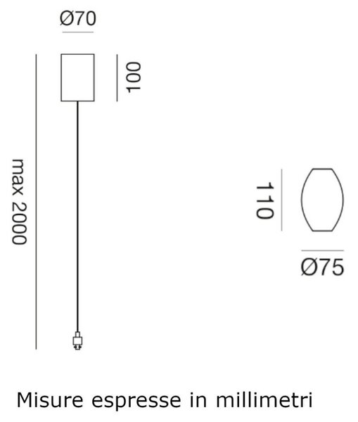 Sospensione moderna gea led gso150+gki150 led metallo bianco - Gea Led
