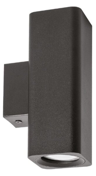 Applique moderna gea led gap541 gu10 led alluminio nero - Gea Led