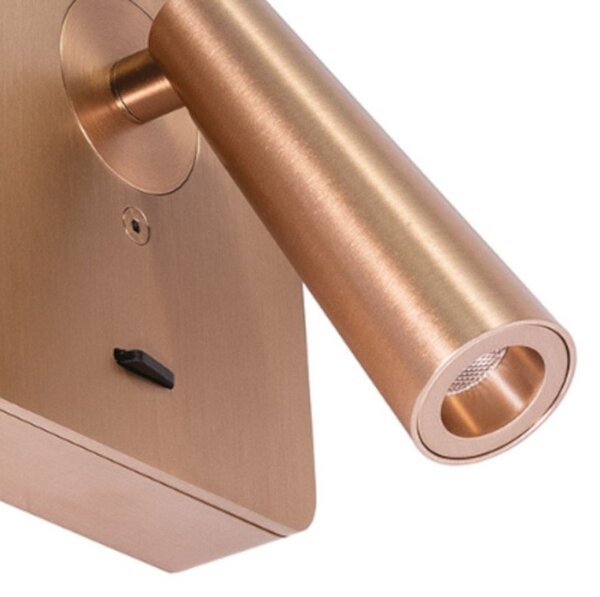 Applique classico gea led gap595 led alluminio champagne metacrilato orientabile - Gea Led