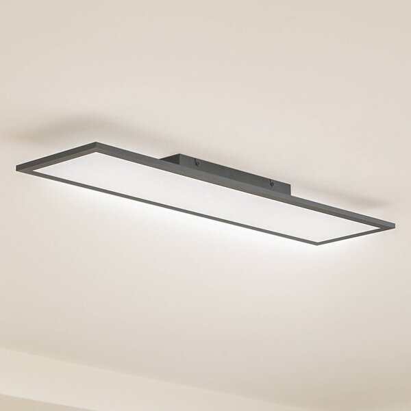 Pannello LED Enhife Lindby, Nero, Studio / Ufficio, Moderno, Plafoniera LED