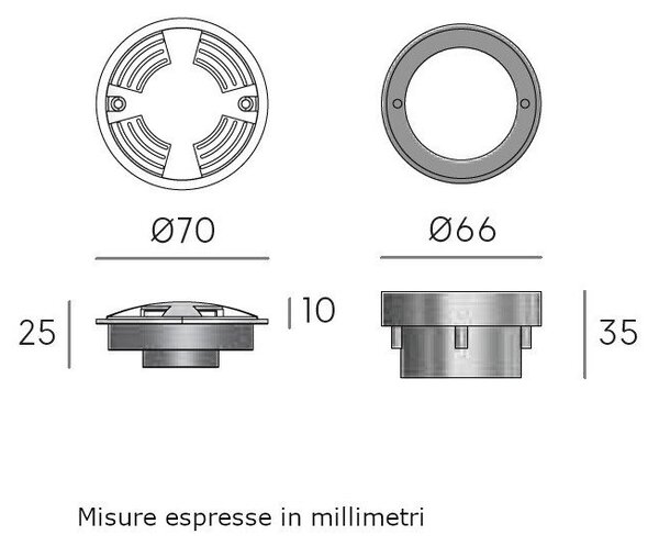 Faretto incasso sovil sup 98269 09 led 3000 ip67 acciaio carrabile - Sovil Illuminazione
