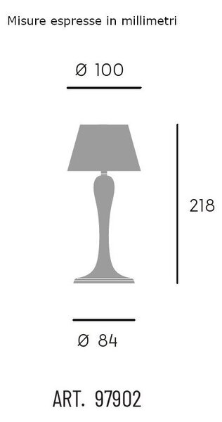 Abat-jour ricaricabile sovil illuminazione frida 97902 36 led ip54 batteria alluminio termoplastico - Sovil Illuminazione