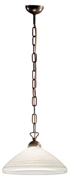 Lampadario classico due p illuminazione yoke 2712 s1 e27 led vetro bianco graffiato - Due P Illuminazione