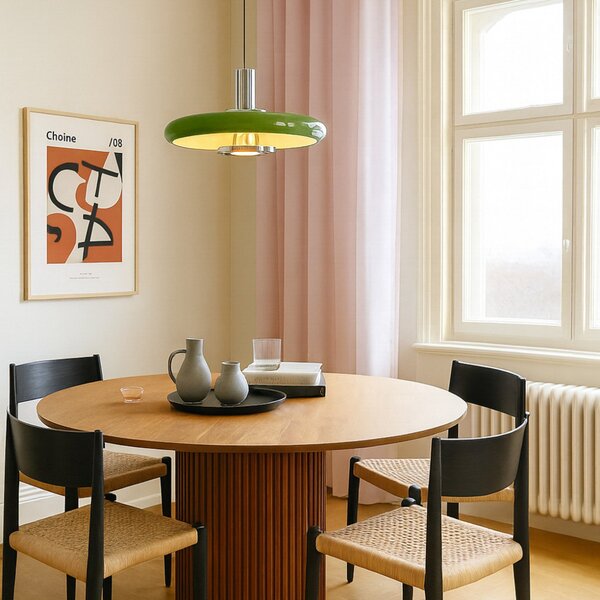 Lampada a sospensione Lindby, Branford, dimmerabile, Verde, Soggiorno, Metallo, Vintage