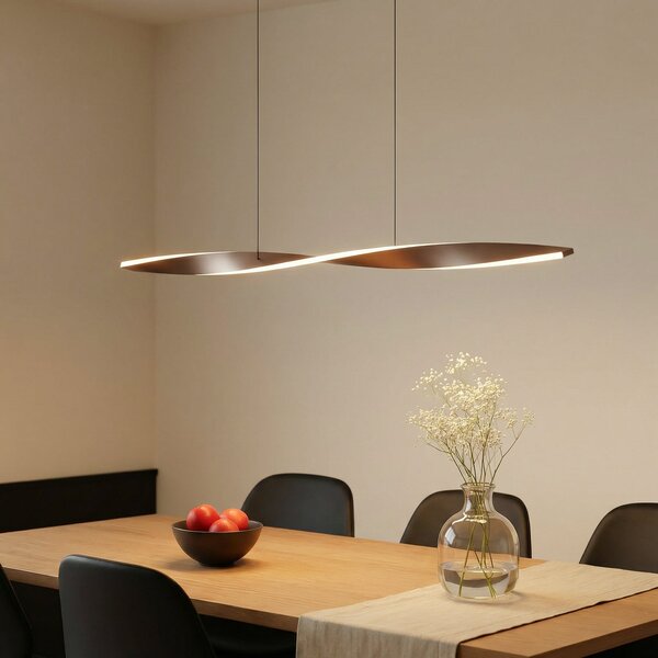Lampada a sospensione Lindby, Jaren, Marrone / Ruggine, Soggiorno, Metallo, Moderno
