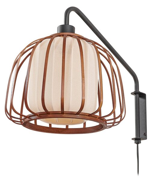 Applique da parete Lindby, Davella, Legno, Soggiorno, Bambù, Scandinavo