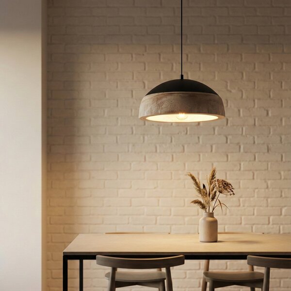 Lampada a sospensione Lucande, Leivar, dimmerabile, Legno, Soggiorno, Legno, Moderno