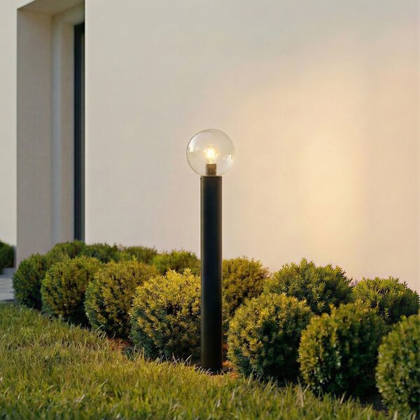 Lampade da esterno Lindby, Dangan, dimmerabile, Nero, Terrazza, Vetro, Moderno