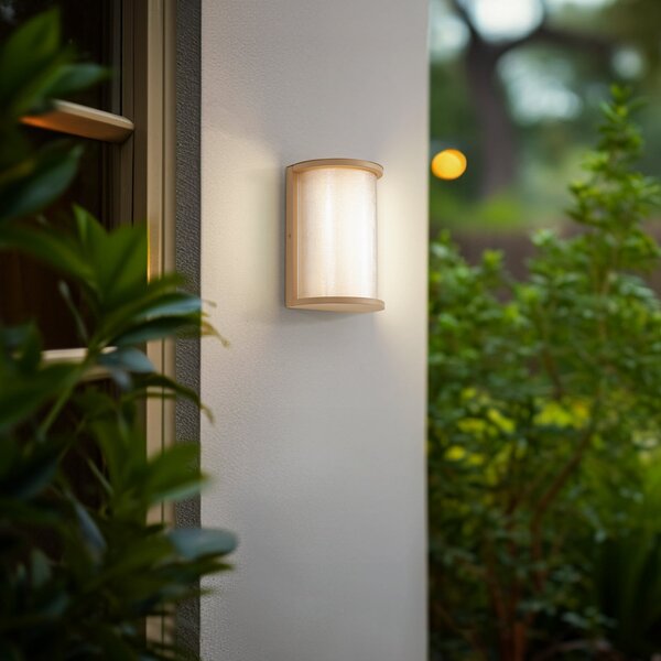 Lampade da esterno Lindby, Calvik, Beige, Balcone, Metallo, Moderno