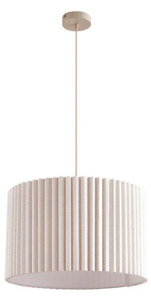 Lampada a sospensione Lindby, Libbie, dimmerabile, Beige, Soggiorno, Tessuto / Tessile, Scandinavo
