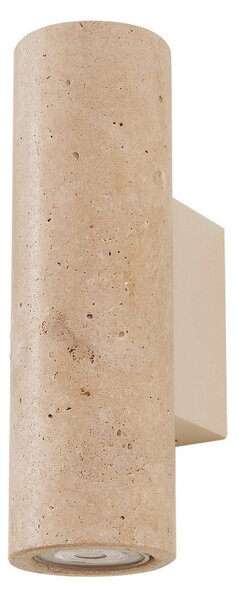 Applique da parete Lucande, Tavira, dimmerabile, Beige, Soggiorno, Pietra, Scandinavo