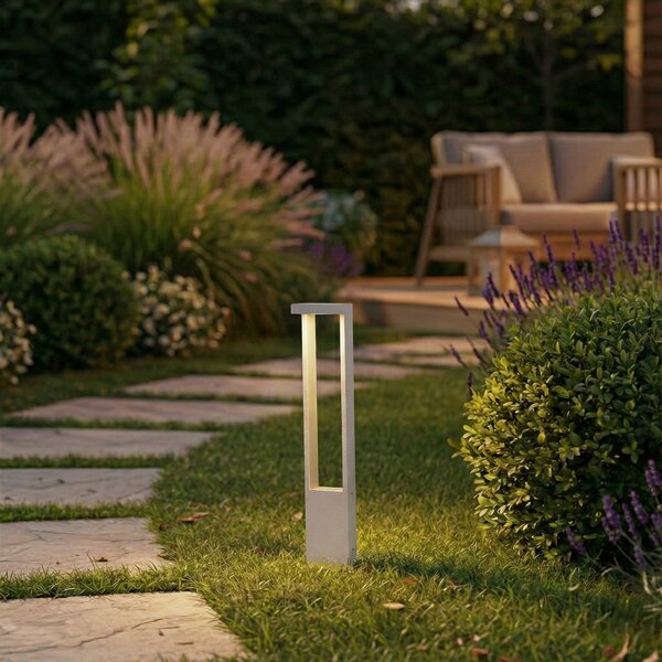 Lampade da esterno Lindby, Lonete, Bianco, Terrazza, Alluminio, Moderno