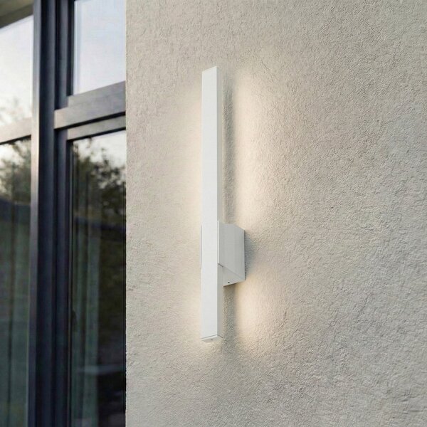 Lampade da esterno Lindby, Sakari, Bianco, Terrazza, Alluminio, Moderno