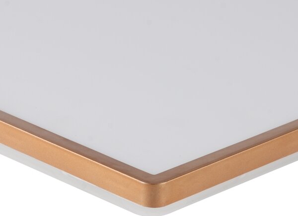 Brilagi - Plafoniera LED per bagno Ultra Slim, 18W/230V, 30x30 cm, oro rosa, IP54