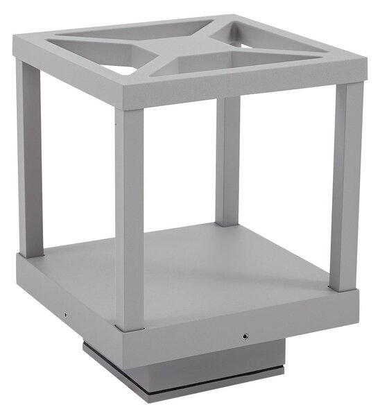 Lampade da esterno Lucande, Lealan, Grigio, Terrazza, Alluminio, Moderno