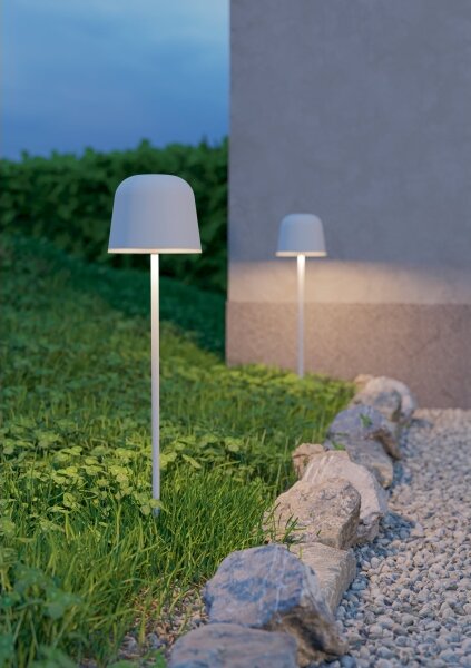 Eglo 901878 - Lampada da tavolo LED ricaricabile dimmerabile per esterni MANNERA-S LED/1,8W/5V IP54 grigia