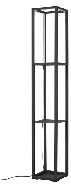 Lampada da terra Lindby, Birta, dimmerabile, Nero, Soggiorno, Metallo, Moderno