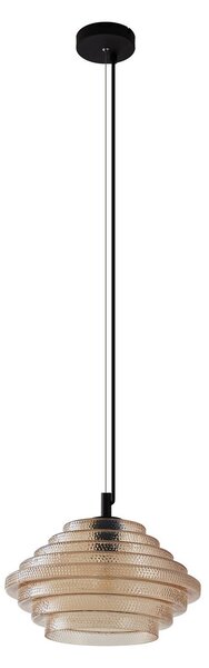 Lampada a sospensione Lindby, Orliana, dimmerabile, Giallo, Soggiorno, Vetro, Moderno
