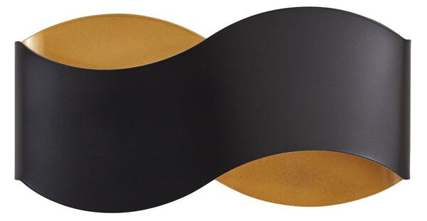 Applique da parete Lindby, Dailin, dimmerabile, Nero, Soggiorno, Metallo, Moderno