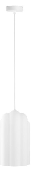 Lampada a sospensione Lucande, Lunja, Bianco, Soggiorno, Vetro, Moderno