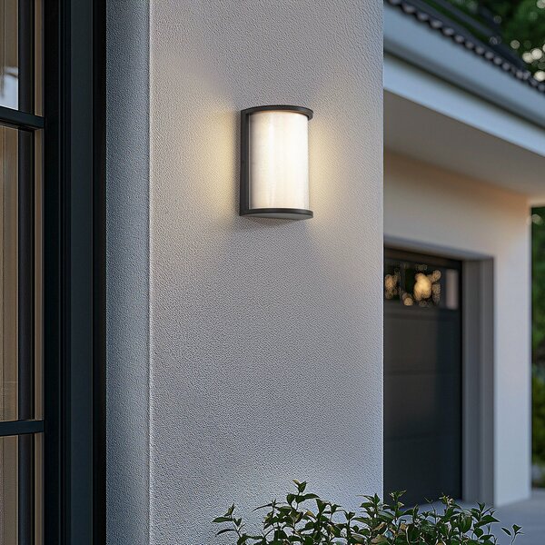 Lampade da esterno Lindby, Calvik, Nero, Balcone, Metallo, Moderno