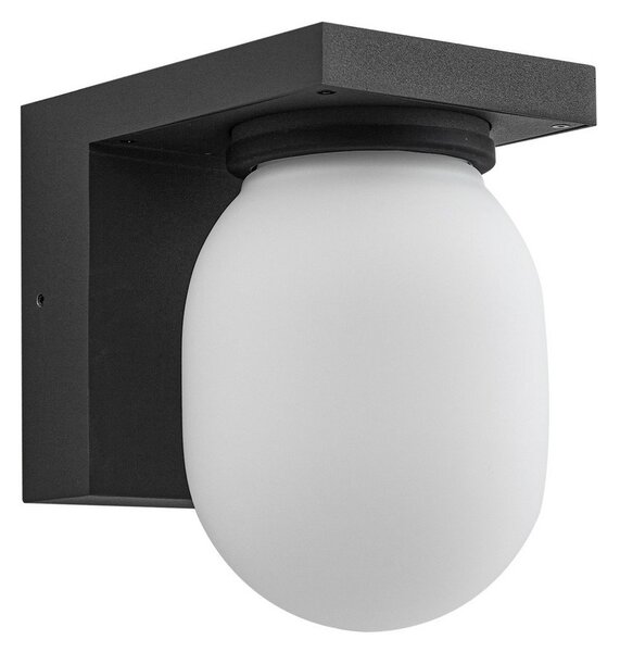 Lampade da esterno Lucande, Ovaali, dimmerabile, Nero, Terrazza, Alluminio, Moderno