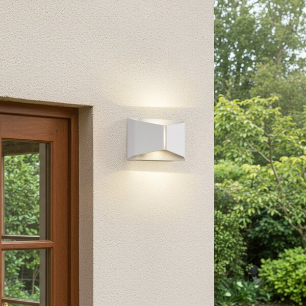 Lampade da esterno Lindby, Anlira, Bianco, Terrazza, Metallo, Moderno
