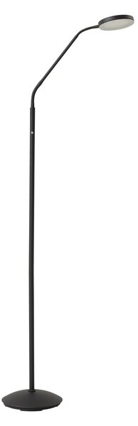 Lampada da terra Lindby, Elvyn, dimmerabile, Nero, Soggiorno, Metallo, Moderno