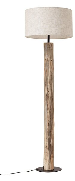 Lampada da terra Lucande, Jorvan, Beige, Soggiorno, Legno