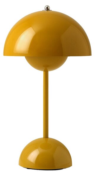 Lampade da tavolo &Tradition, Flowerpot VP9, dimmerabile, Giallo, Soggiorno, Plastica, Design